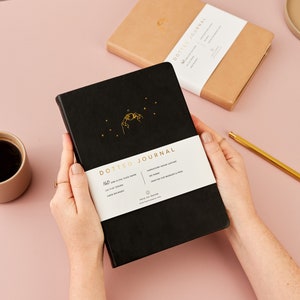 Coffee Theme Bullet Journal |Dotted Journal | Grid Journal | A5 Ultra Thick 160gsm Paper| Moon Stars Celestial Bullet | Personalised Journal