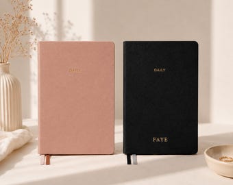 Minimal Daily Planner, Personalised Daily Planner, ADHD Planner, Productivity Planner, Student Planner, Undated Planner, Soft Cover Journal