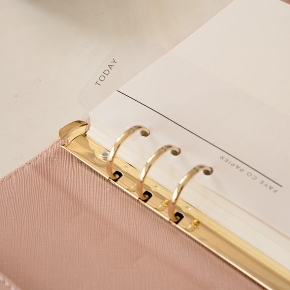 Minimal Transparent Planner Page marker | Today Bookmark A5 A6 | 6 Rings page marker| Planner Accessories | 6 rings bookmark | Planner tab