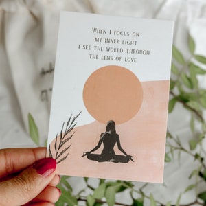 Self Love daily affirmation cards Set Mini gift setMindfulness affirmations Self Care cards set Women empowerment card image 4
