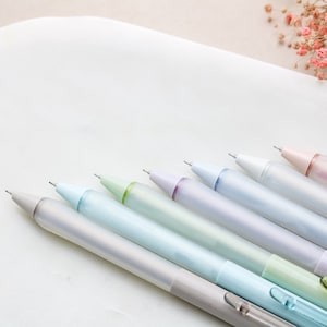 12 pcs Kawaii Cat Pastel Color Needle Gel Pen Set 0.38mm – Miu Stationery &  Gifts