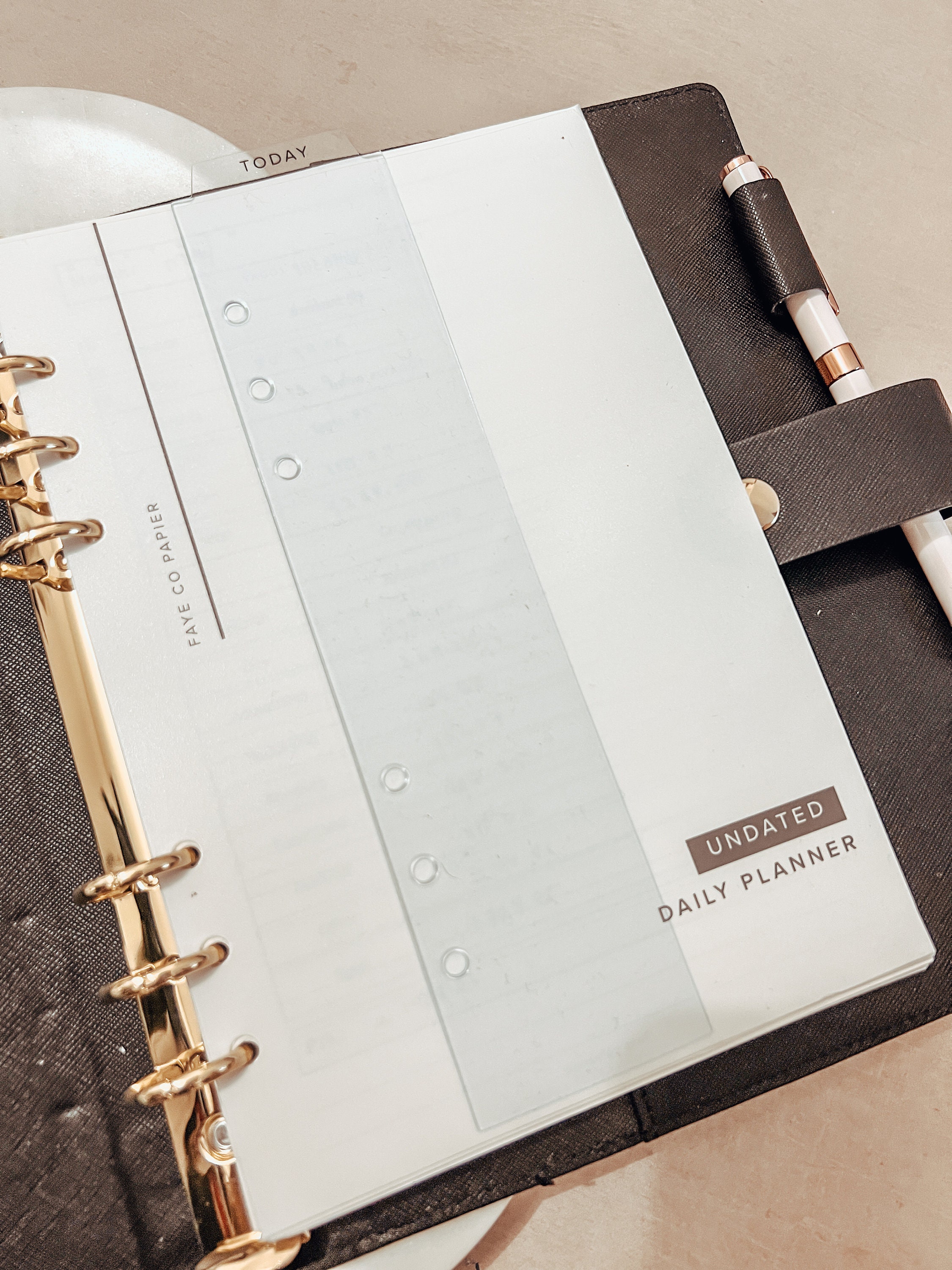 Minimal Transparent Planner Page Marker Today Bookmark A5 Etsy