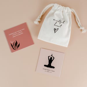 Jeu de cartes d'affirmation quotidienne pleine conscience | Coffret cadeau pleine conscience | de yoga pour affirmations | Cartes inspirantes | Carte d'affirmation de gratitude