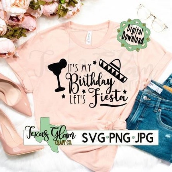 Let's Party Birthday SVG PNG JPG,Birthday Girl Svg,Woman Birthday Party shirt Svg,Happy Birthday Svg,Mom Birthday Svg,Birthday Cricut svg