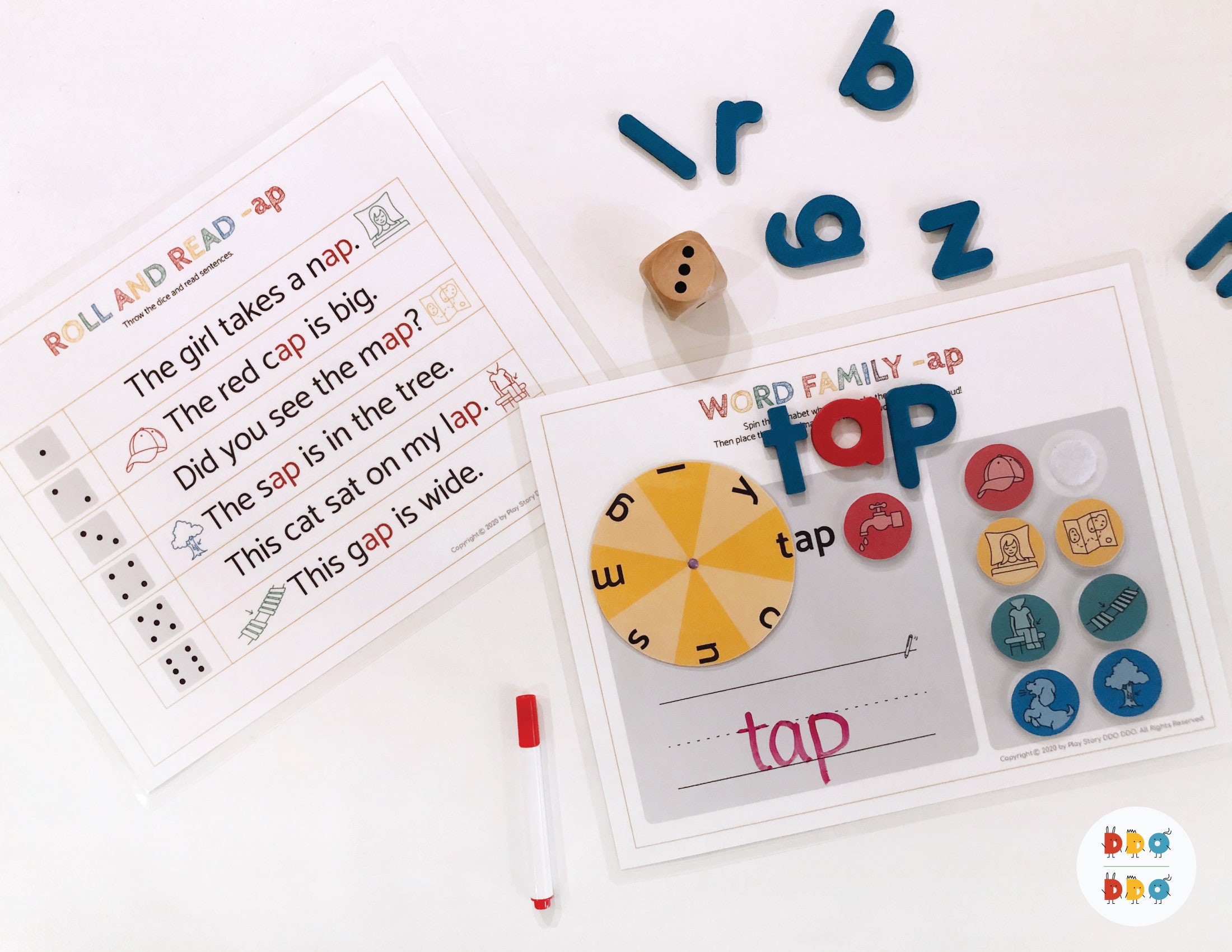 Word Family ap CVC Reading Game Beginning Phonics Activity - Etsy