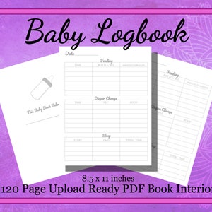 KDP Interior Baby Logbook