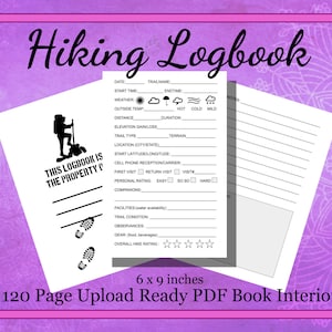 KDP Interior Hiking Logbook