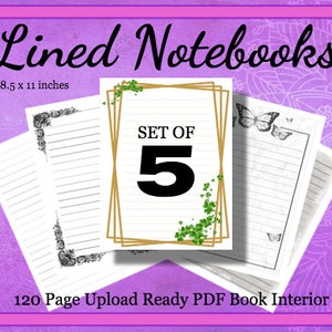 KDP Lined Notebook Bundle