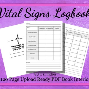 KDP Interior Vital Signs Logbook