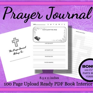 KDP Interior Prayer Journal Book Template
