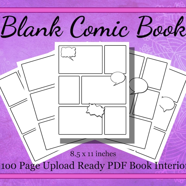 KDP Interior Blank Comic Book