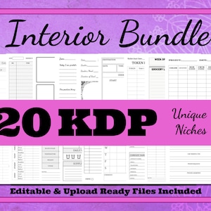 KDP Interior Bundle of 20 Different Niches