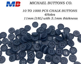 botones michae 11mm 4holes chalk buttons Color marino 18L