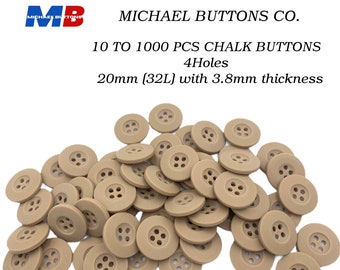 botones michael 18mm 4holes tiza botón color caqui 30L