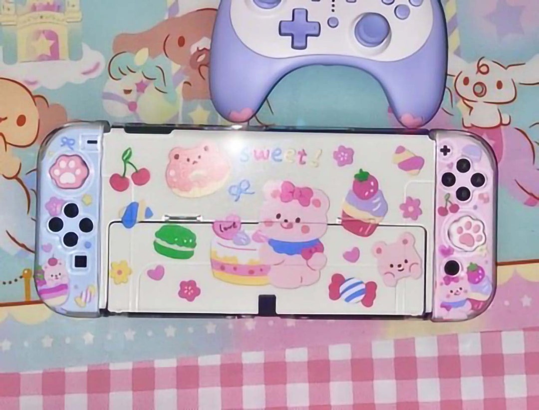 Cute Nintendo Switch Oled Case-bear Rabbit Nintendo Switch Oled Shell ...