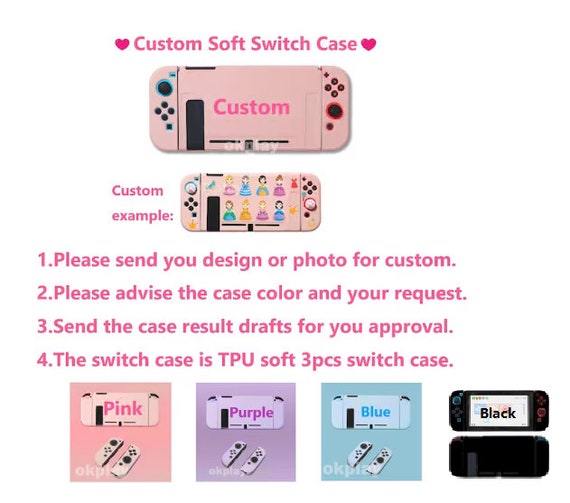 Nintendo Switch Oled Custom Made Pc Protector Shell Étui de