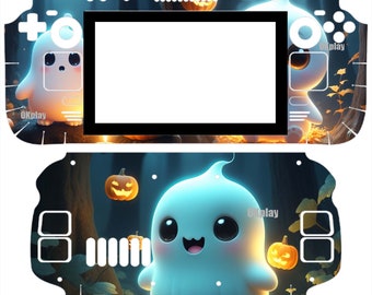 Cute Ghost Steam Deck Skin-Steam Deck Oled Sticker-Steam Deck Console Decal-Steam Deck Accessories-Vinyl Steam Deck Full Set Protective