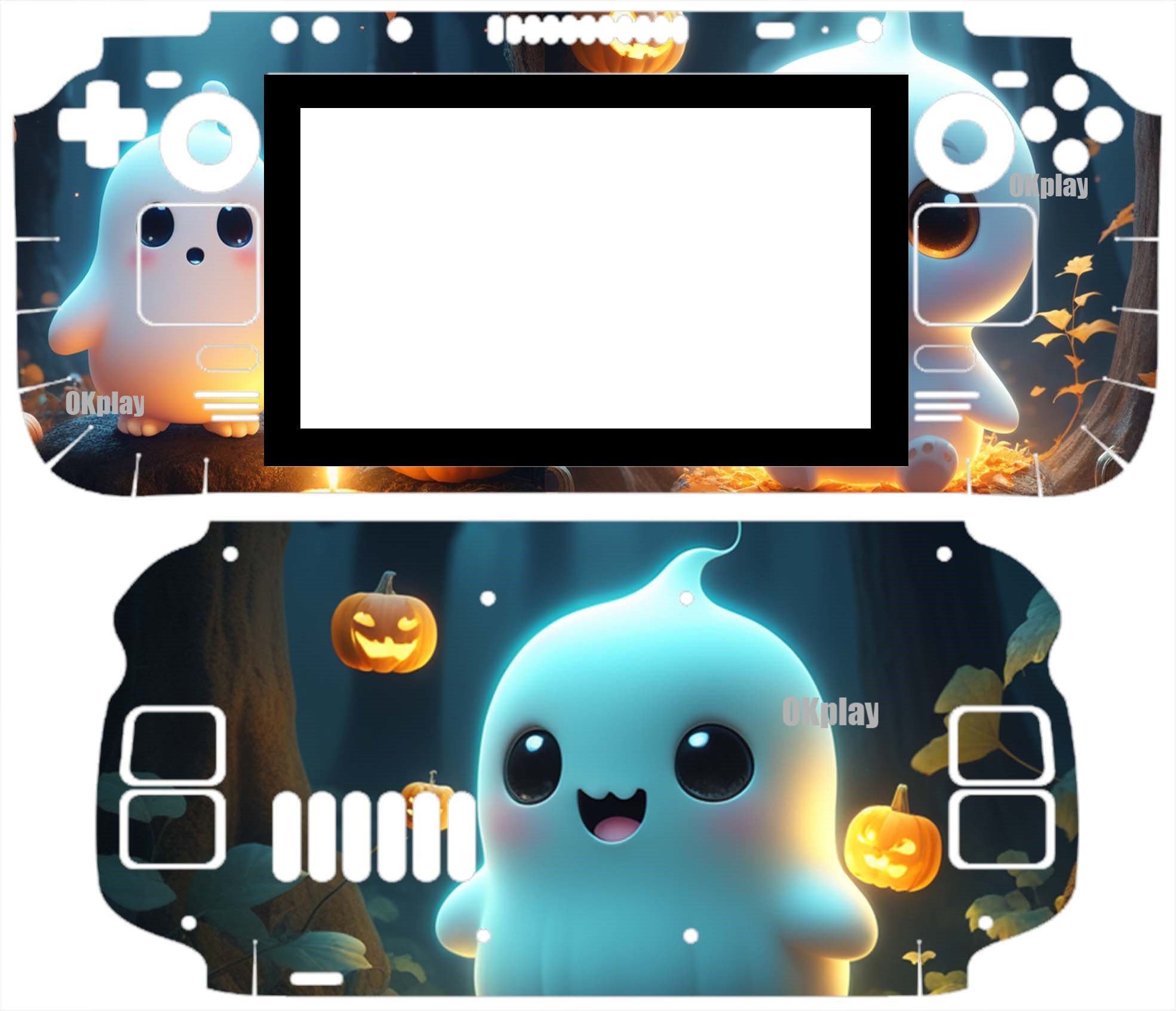 Cute Ghost Steam Deck Skin-steam Deck Oled Sticker-steam Deck Console Decal-steam Deck ...