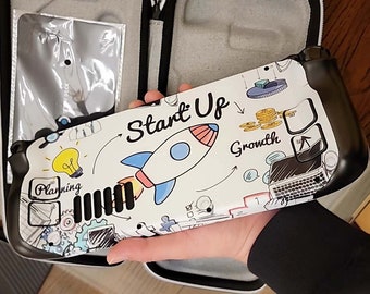 Rocket Steam Deck Skin-Steam Deck Sticker-Cute Steam Deck Console Decal-Steam Deck Accessories-Vinyl Steam Deck Full Set Protective Cover