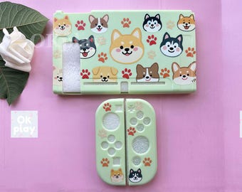 Cute Dog Doggy Nintendo Switch Case-Paw Switch 2 Shell Case- Switch Oled Protective Cover-Kawaii Switch Case