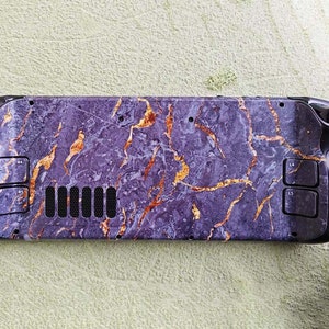 Marble Steam Deck Skin-Steam Deck Sticker-Purple Steam Deck Console Decal-Steam Deck Accessories-Vinyl Steam Deck Full Set Protective Cover