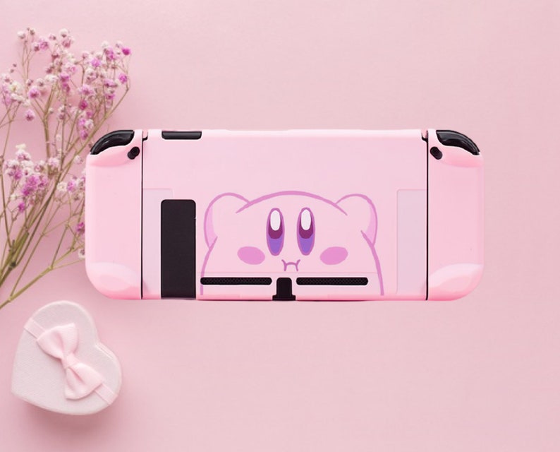Cute Kirby Nintendo Switch Case pink Hard Nintendo Switch Etsy
