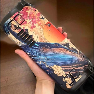 Wave Steam Deck Skin-Steam Deck Adesivo-Sun Steam Deck Oled Console Decalcomania-Steam Deck Accessori-Vinile Steam Deck Set completo Copertura protettiva