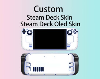 Custom Steam Deck Skin-Personalized Steam Deck Oled Sticker-Steam Deck Console Decal-Steam Deck Accessories-Vinyl Steam Deck Full Set Cover
