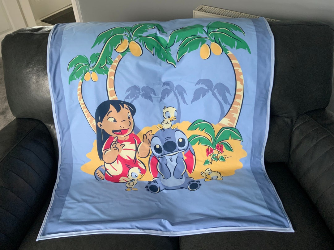 DISNEY STITCH Lilo & Stitch Blanket Throw Cotton With Fleece Etsy
