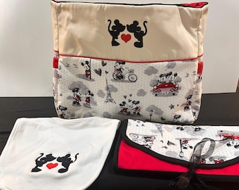Mickey Mouse Diaper Bag 3 Piece Set