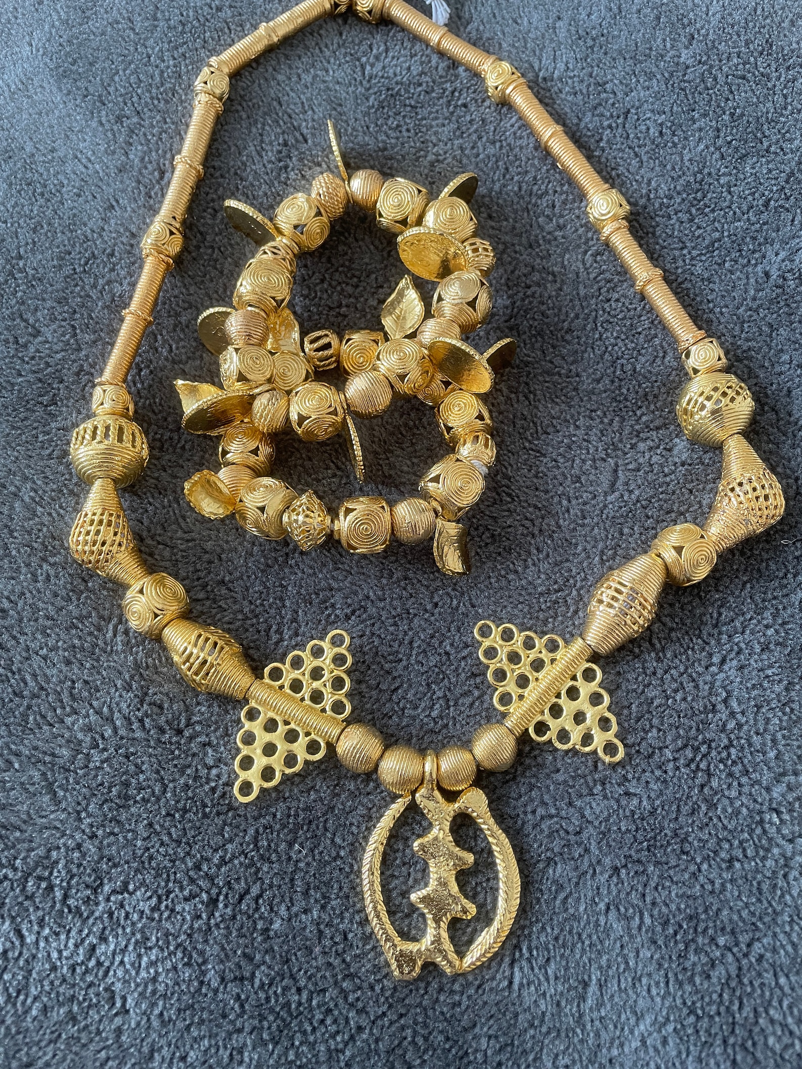 Authentic Gold Ghana Headpiece Set Traditional Wedding Etsy