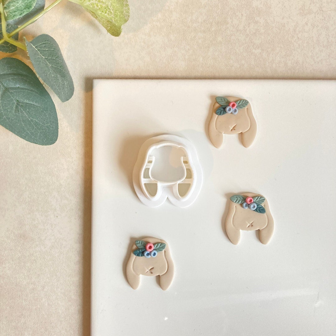 Polymer Clay Cutter, Easter Bunny Cutter, Easter Rabbit Cutter Polymer ...