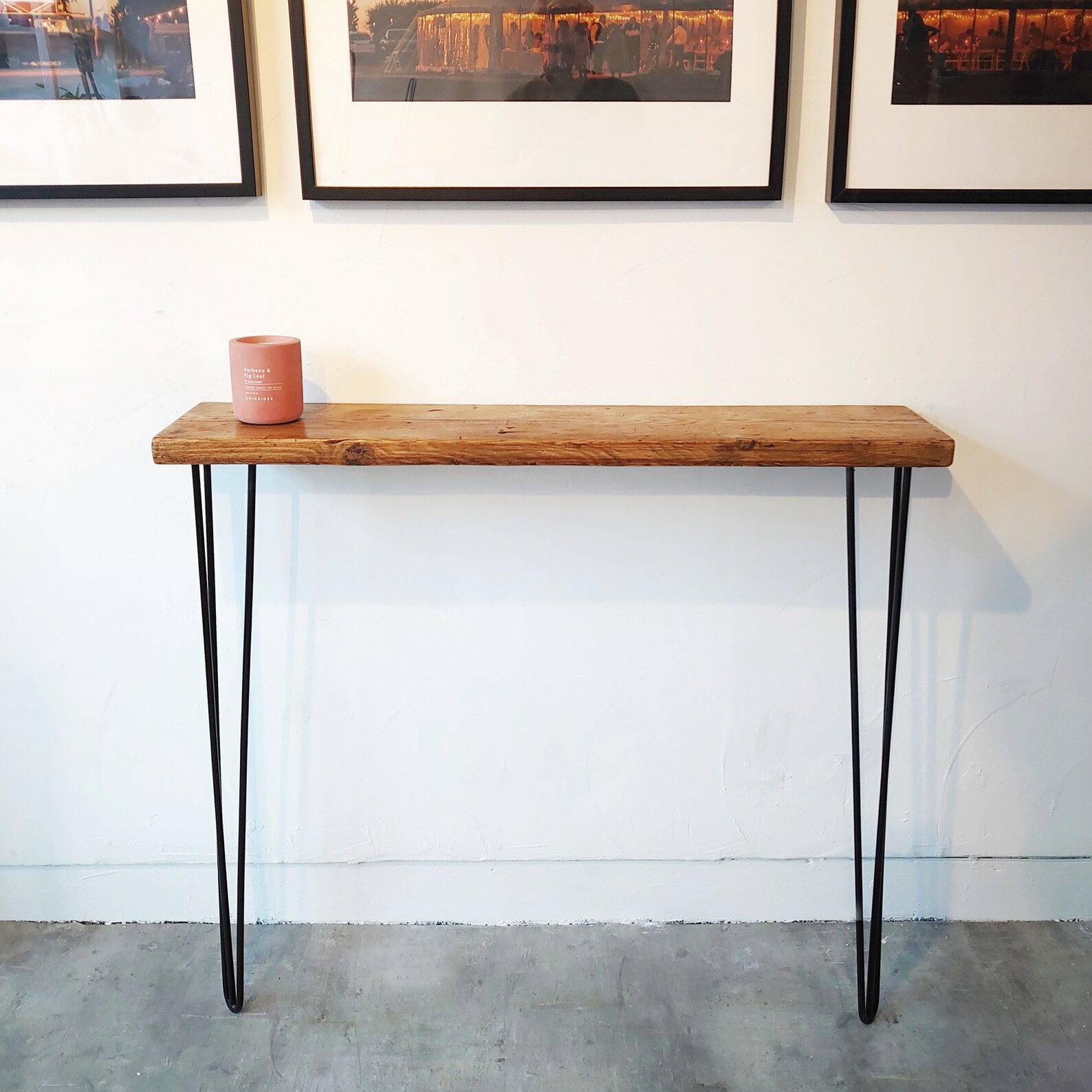 Console Table / Radiator Table Made Using Industrial Wood Etsy