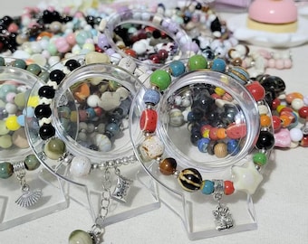 Mystery Bag Bead Bracelet: överraskning Blind Bag Keramikarmband gåva