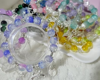 Mystery Bag Glass Bead Bracelet:  Blind Lucky Bag glass bracelet gift | Post on YouTube | 1-2 days shipped out