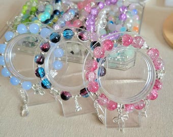 Mystery Glass Beaded Bracelet:  Free Video Post on YouTube | surprise Blind Bag glass bracelet gift | 1-2 day ship Birthday Gifts For Her