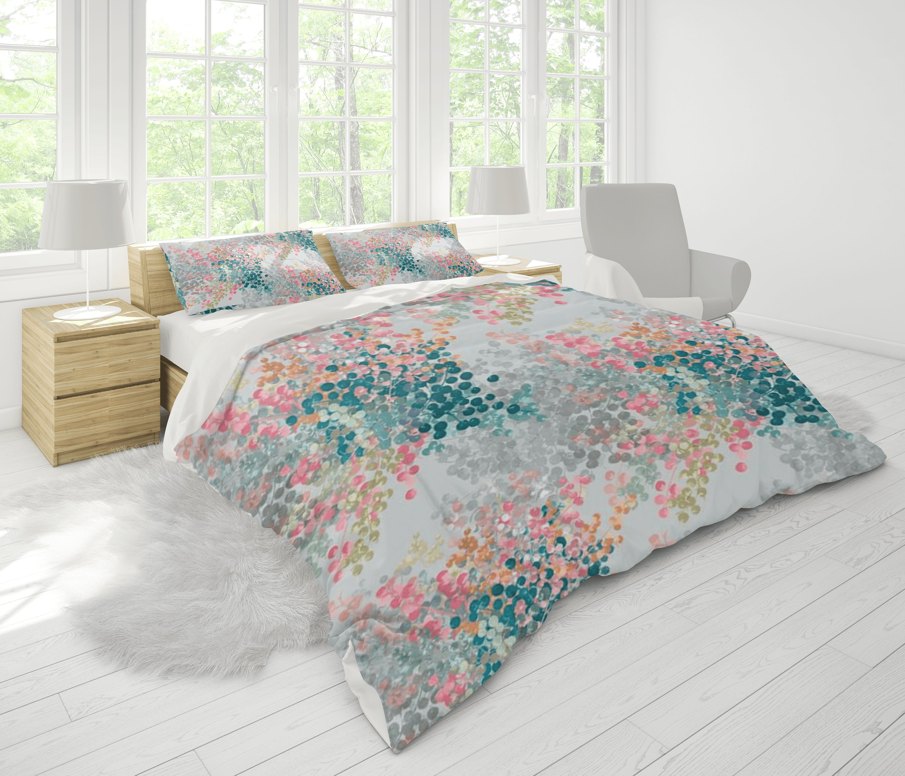 Floral Duvet Cover Duvet Cover Queen Duvet Cover King Etsy