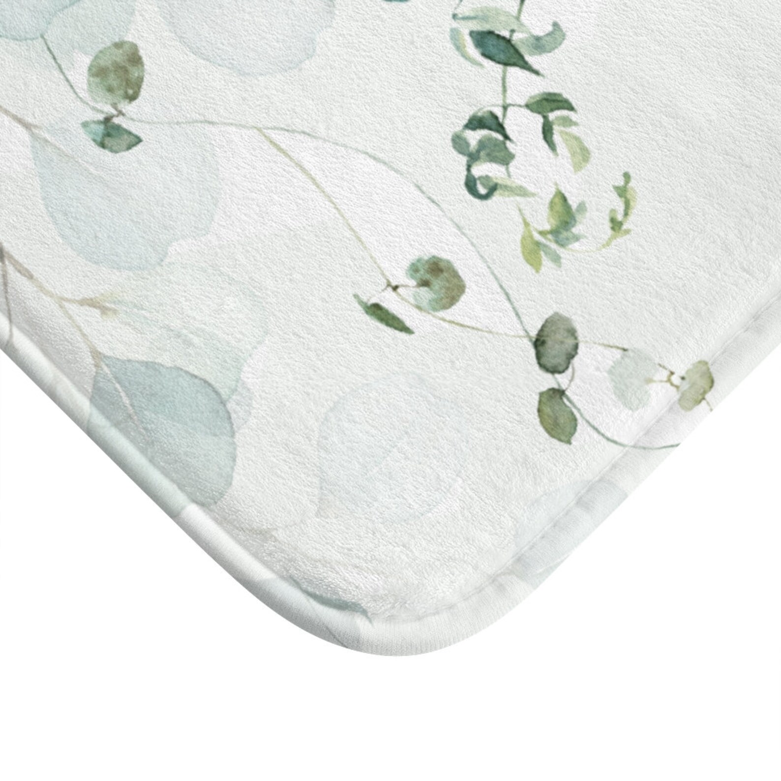 Eucalyptus Leaves Bathroom Rag Bath Mat Luxury and Elegant Etsy