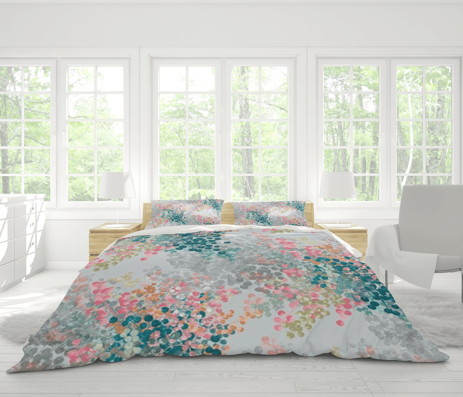 Floral Duvet Cover Duvet Cover Queen Duvet Cover King Etsy