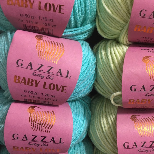 Gazzal Baby Love Yarn, Baby Love  Yarn, Gazzal Baby Love Yarn for knitting (Modal*)