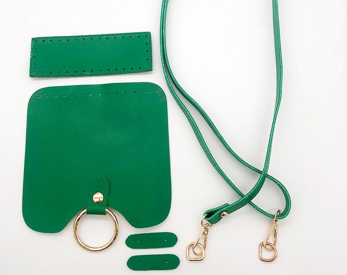 Vegan Leather Handbag Woven Strap