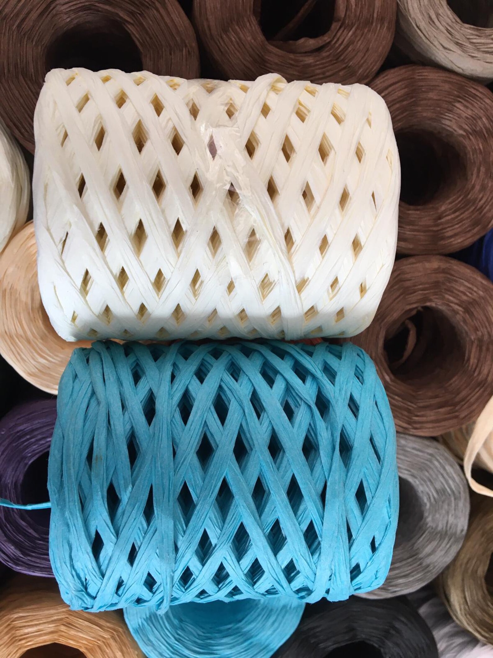 Raffia Yarns paper yarns90 100 grams 250 meters paper Etsy