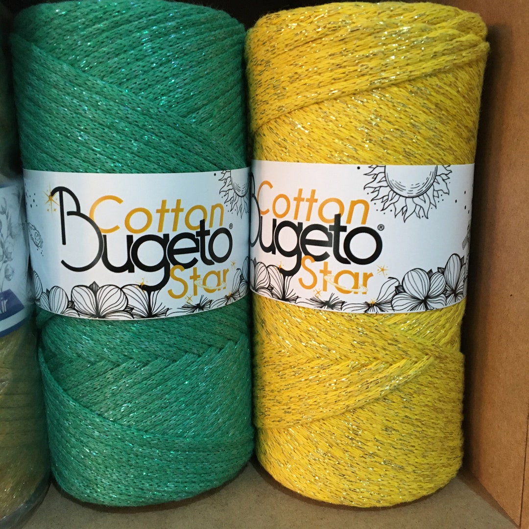 Glitter Yarn Glitter and Cotton Crochet Yarn Cotton Etsy