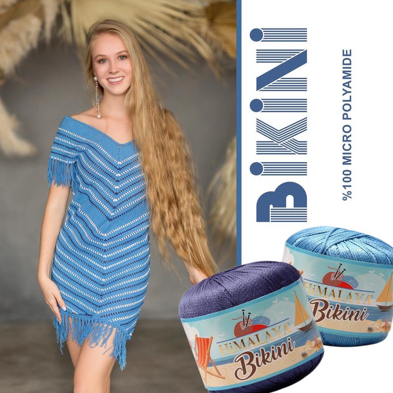 Himalaya Bikini Yarn, 100% Polyamide Summer Yarn image 2