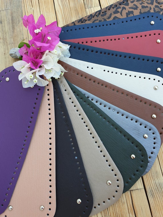 Leren handtasbodem Ronde bodem 13 inch voor tassen breien gehaakte leren basis Naaitasbasis Tassen maken Breitas Etsy Belgie