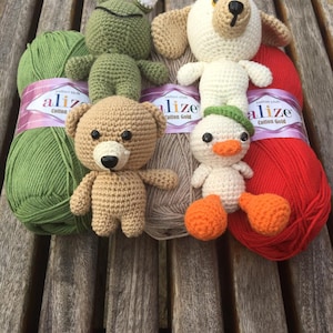Alize Gold Cotton yarn.. soft yarn..amigurumi yarn..baby yarn