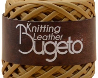 Bugeto Knitting Leather Look Yarn, Bugeto Knitting Leather Yarn, Bugeto Bulk Yarn, Leather Bag Knitting Yarn, Leather Look Yarn