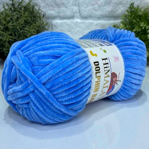 Himalaya Dolphin Baby Yarn | 100% Polyester Baby Yarn | Knitting Velvet Baby Yarn | Soft and Velvet Crochet Polyester Himalaya Yarn