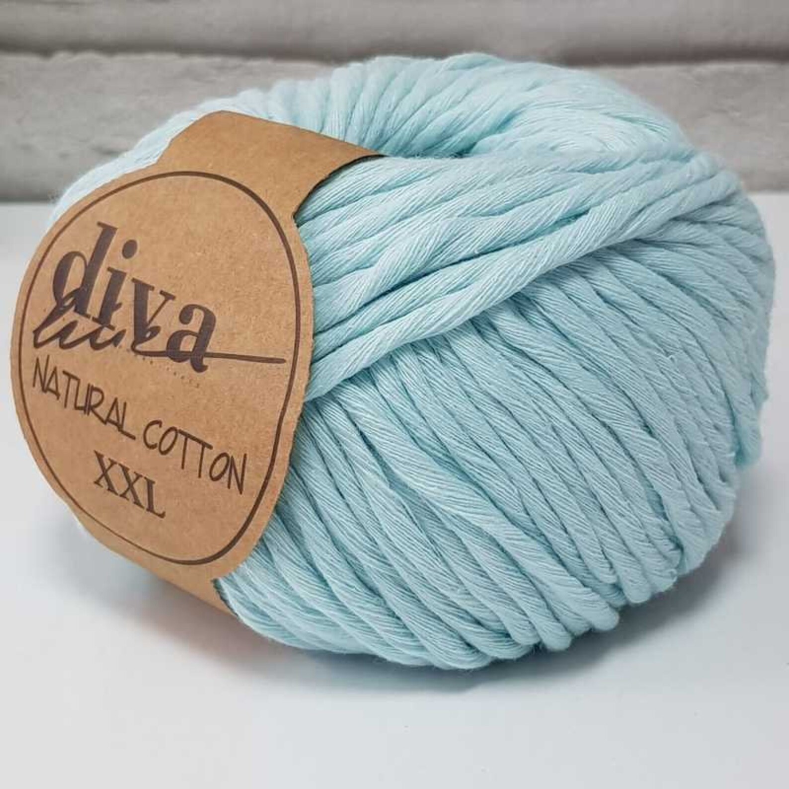 DIVA Natural Cotton XXL Yarn 100 gr / 3.53 oz 70 mt / 76.5 Etsy