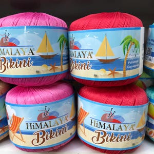 Himalaya Bikini Yarn, Mayokini Yarn, Polyamid Swimsuit Yarn, Lingerie Yarn, Summer Yarn, Elastic Mask Yarn,  Dress, Pareo